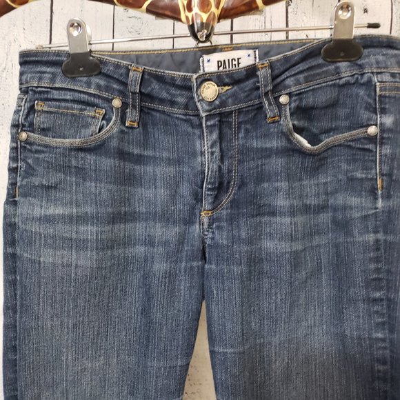 Paige Skyline Straight medium wash blue jeans - Picture 10 of 12